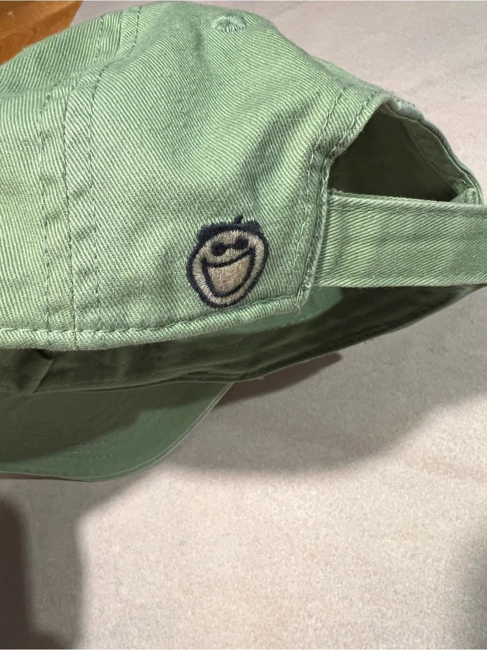 Life is Good Green Cotton Baseball Cap with Blue Heart Accent Toddler 2T - 4T